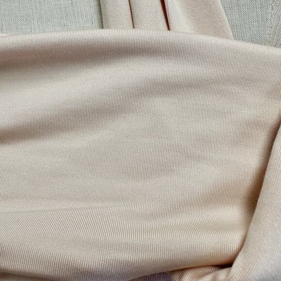 Dream Bandits jersey Bodysuit in light peach off the shoulder halter Size Medium - Picture 3 of 14